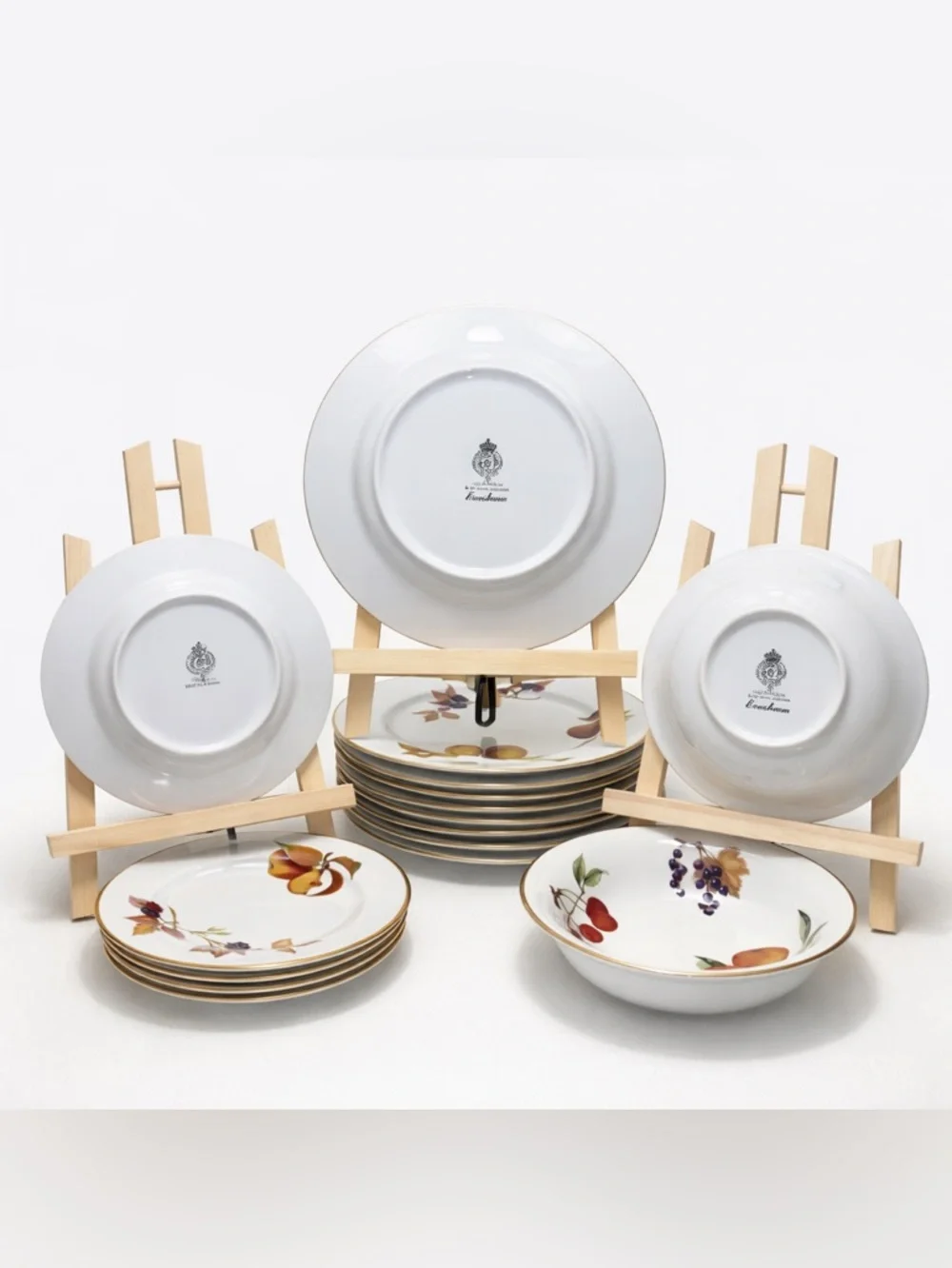 Royal Worcester Evesham Fine China Set 20pc Vintage 1961 England Dinnerware